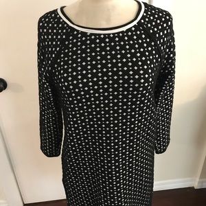 Max Studio 3/4 sleeve crew neck dress.